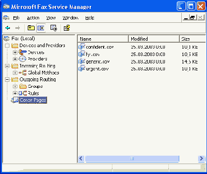  Fax Service Manager